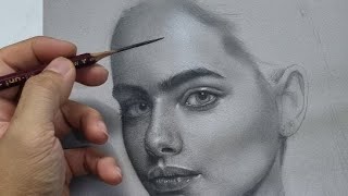 Lets DRAW LIVE Now Realistic Pencil Drawing Shading Totorial [upl. by Araz]