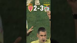 monaco 2 vs 3 benfica [upl. by Onoitna967]