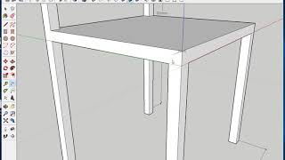 EXERCICE DÉBUTANT SKETCHUP  66  CHAISE  Mesures  Dimensions  Outil Cotation  Tuto Gratuit [upl. by Hittel]