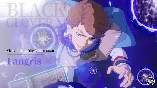 Black Clover M  Vice Captain of the Golden Dawn Langris Trailer [upl. by Ytima]