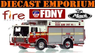 150 Scale Fire Replicas FDNY Mack MRSaulsbury High Rise Unit 1  Manhattan [upl. by Dao157]