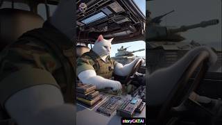 😾White cats enlisted in the army🙀💪 cats aicat funny shortvideo family army short [upl. by Enialb]