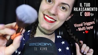 IL TUO RILASSAMENTO E QUI♥ VISUAL TRIGGERS  MULTI LAYER❤️ ASMR ITA [upl. by Caitlin]