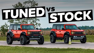 BRONCO RAPTOR Drag Race Comparison  VELOCIRAPTOR 500 by HENNESSEY vs Ford Bronco Raptor [upl. by Mackintosh321]