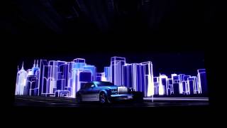 Projection mapping on RollsRoyce during the Launch in Mumbai India [upl. by Ostap406]