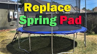 How to Replace Spring Pad on Skywalker Trampoline [upl. by Ardath988]