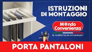 Istruzioni di Montaggio Porta Pantaloni Estraibile Donatella Mondo Convenienza [upl. by Neemsay]