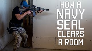 How a Navy SEAL Clears a Room  Close Quarters Combat CQC  Tactical Rifleman [upl. by Kalle]