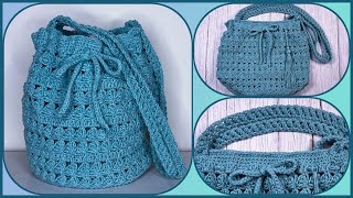 👜BOLSO con Base REDONDA en Crochet  5 pasó a paso 💯fácil 👌 [upl. by Rankin52]