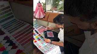 Lehenga Making Process  Multi color Sequence Embroidery work Designer Lehenga choli lehengas [upl. by Hestia]