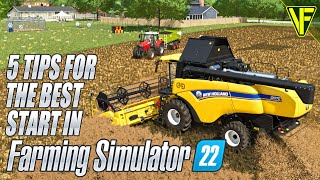 5 Tips For Getting The Best Start In Farming Simulator 22 [upl. by Gould233]