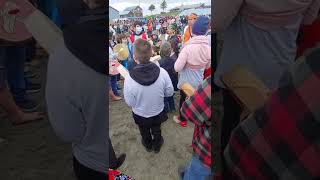 Quileute Tribe welcoming of the whales ceremony 2022 Lapush Washington 2part paddle song [upl. by Adim]