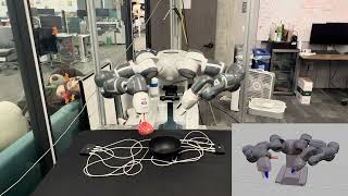 Teleoperated Bimanual Robotic Arm YuMi IRB14000 via Oculus VR Controllers [upl. by Tipton]