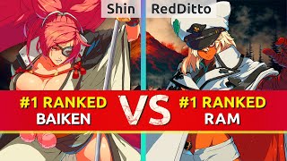 GGST ▰ Shin 1 Ranked Baiken vs RedDitto 1 Ranked Ramlethal High Level Gameplay [upl. by Yespmed]