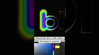 Create this thermal blur text effect in After Effects [upl. by Pinter258]