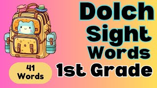 First Grade Sight Words Dolch 1st Grade List  Frequency Order  Dolch List 3  Learn to Read [upl. by Carolann887]