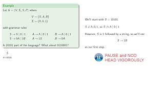 Context Free Grammars [upl. by Berghoff93]