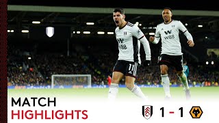 Fulham 11 Wolves  Premier League Highlights  Solomon Strikes Again To Secure Point [upl. by Battiste]