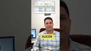 Slicer is an amazing feature to filter data in excel excelshorts ytshorts shorts [upl. by Iona259]