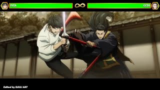 Yuta Okkotsu vs Geto Suguru WITH HEALTHBARS  Jujutsu Kaisen 0 [upl. by Hazel245]