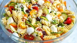 Quick and Easy Pasta Salad Recipe [upl. by Giliane]