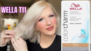 Trying WELLA T11 Lightest Beige Blonde [upl. by Moynahan996]