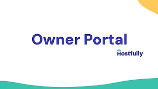 A Hostfully Feature Owner Portal [upl. by Nyra]