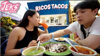 Primera vez en MÉXICO 🇲🇽 Comida MUY DIFERENTE  JEKS ft Jin Coreanos vlog LATAM [upl. by Barbara441]