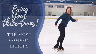 Correct Common ThreeTurn Errors in Figure Skating [upl. by Joy]