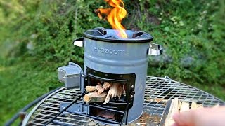 Rocket Stove Test  Ecozoom [upl. by Madelin]