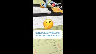 Elecciones Municipales conoce las papeletas y cómo se dobla el voto [upl. by Aiello]