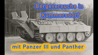 Bergeversuche mit Panzer III und Panther in der Verskraft in Kummersdorf [upl. by Tuesday]