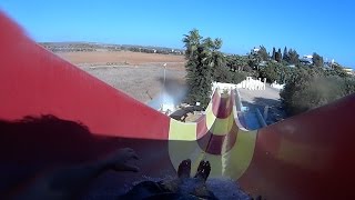 Sharp Twists Water Slide at WaterWorld Themed WaterPark [upl. by Sherwynd208]