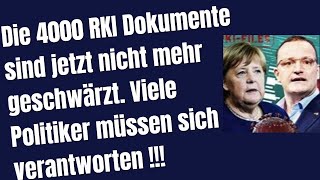 die 4000 RKI Files sind jetzt ungeschwärzt öffentlich Viele Politiker müssen Verantwortung tragen [upl. by Itoc]