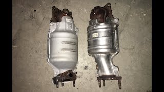 20052017 Honda Odyssey Catalytic Converter Removal Bank 1 amp 2 [upl. by Chaing]