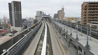 日暮里・舎人ライナー モノレール自動運転 21分31秒 ノーカットフル 見沼代親水公園駅→日暮里駅 2018年12月23日 [upl. by Four323]