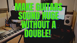 How to create a guitar double with one guitar track  Mix tips [upl. by Atsyrhc17]