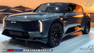 The 2025 BYD Yangwang U8 is a luxury electric vehicle SUV that is both aerodynamic and fluid [upl. by Akinej]