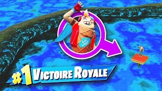 Ne touche pas la LEAU CHALLENGE  FORTNITE Battle Royale [upl. by Allimak]