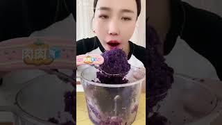 Qian again eat mix color of ice 💙💜💚🤍❤️ [upl. by Peacock]