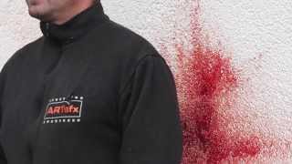 ARTsfx Gunshot blood effect for the movie show reel [upl. by Vikki]