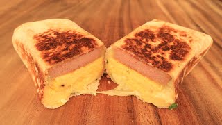 Spam Breakfast Burrito Recipe  Yummylicious Dish [upl. by Ner]