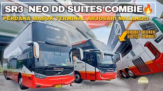 MENGEJUTKAN BUS HARAPAN JAYA DOUBLE DECKER SR3 NEO SUITES COMBIE MASUK TERMINAL ARJOSARI [upl. by Zeni]