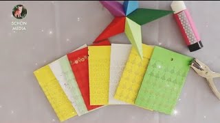 🎄🎁Basteln mit papier Papiertüten falten  Geschenktüten aus Blatt DIN A4 Ohne Kleber [upl. by Star528]