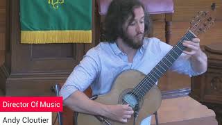 Sylvius Leopold Weiss 16871750 Courante Andy Cloutier guitar Strathroy United Church [upl. by Nagiam]