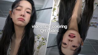 VIDEO STAR COLORING QR CODES  stilestuts [upl. by Yrailih]