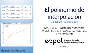 El polinomio de interpolación con Python [upl. by Shaffer219]