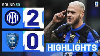 INTER  EMPOLI 20  HIGHLIGHTS  Dimarco Inspires League Leaders  Serie A 202324 [upl. by Redman364]