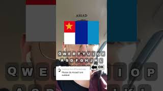 The Name Assad as a Flag TikTok Challenge 😂😂😂 tiktok shorts challenge [upl. by Gudrun]