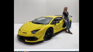 Diecast 118模型車 Autoart Lamborghini Aventador SVJ Unboxing [upl. by Gathard]